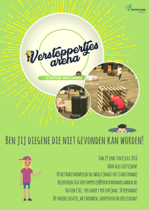 Flyer Verstoppertjes Arena 2018